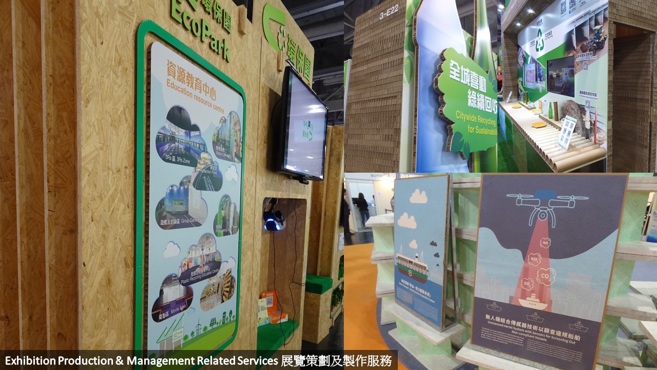 Display panels of the exhibition production