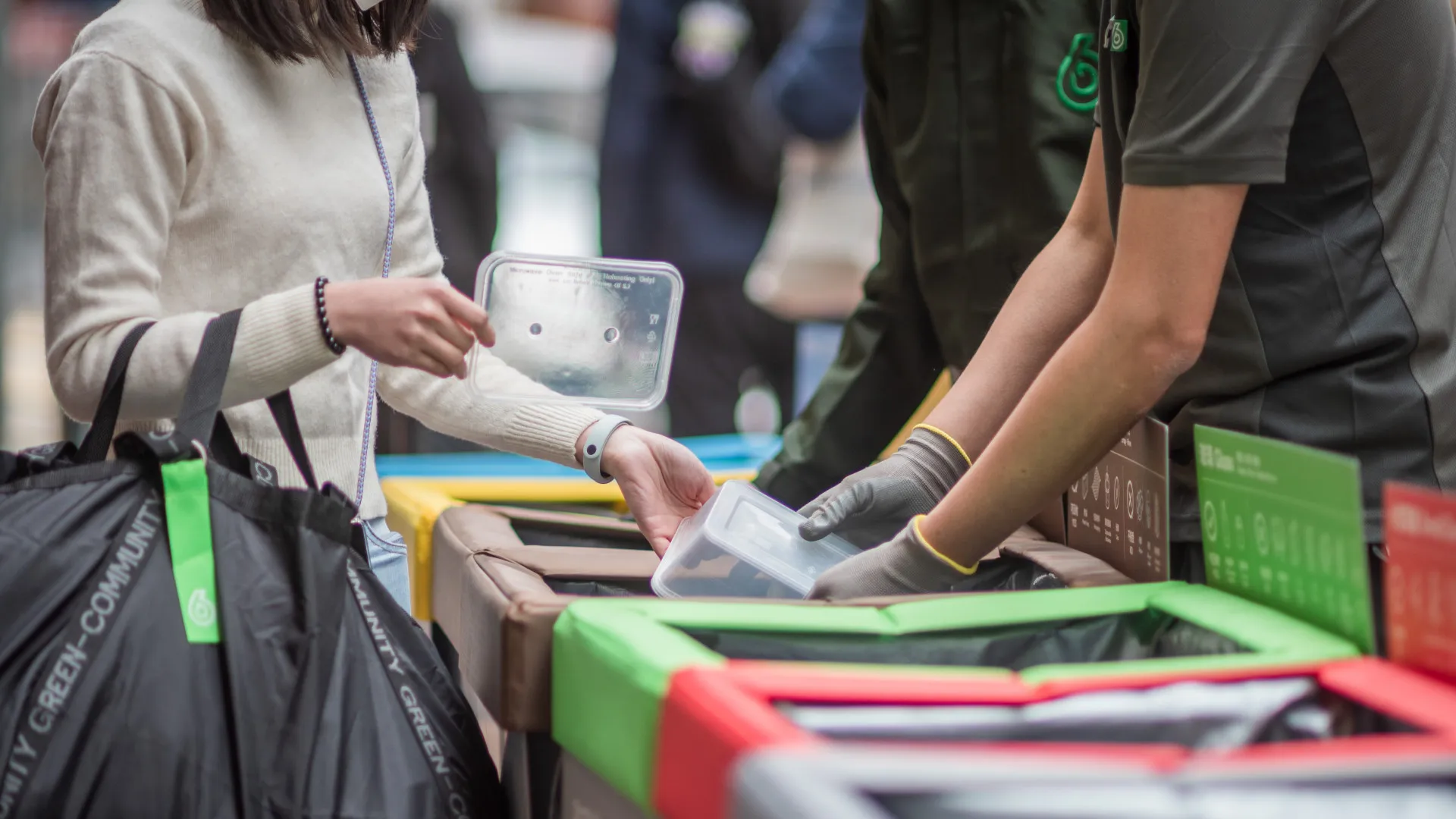 People from different cultural backgrounds are practicing waste separation and recycling