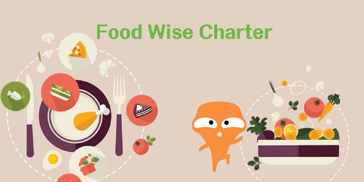 Food Wise Charter graphic summarising commitments