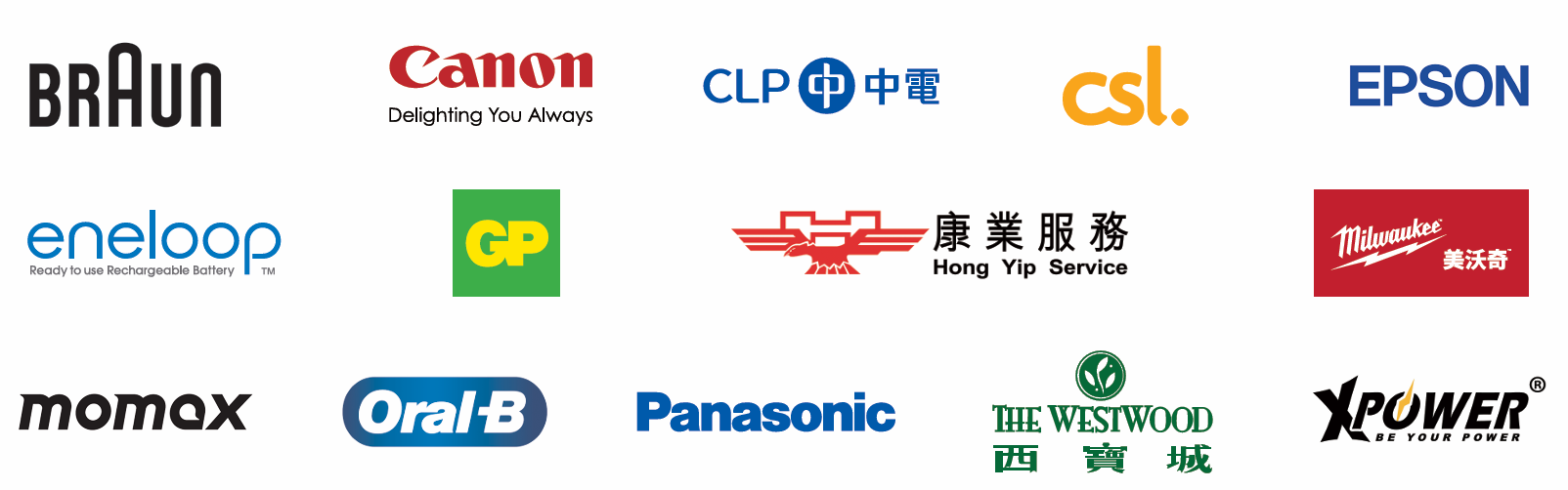 Logos of all organising companies supporting the programme