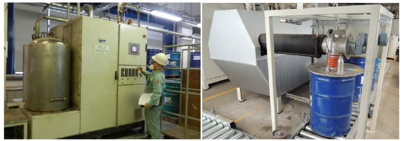 Mercury recovery process using heat distillation